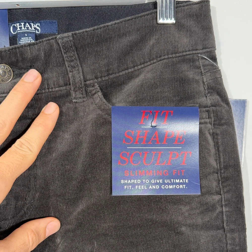 Chaps charcoal Straight Leg Pants - Picture 4 of 11